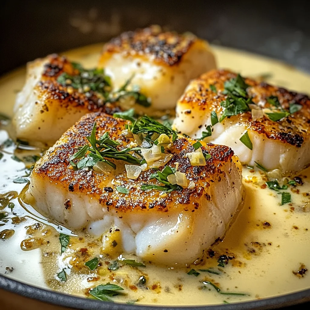 Pan-Seared Cod with Garlic Cream Sauce: An Amazing Ultimate Recipe