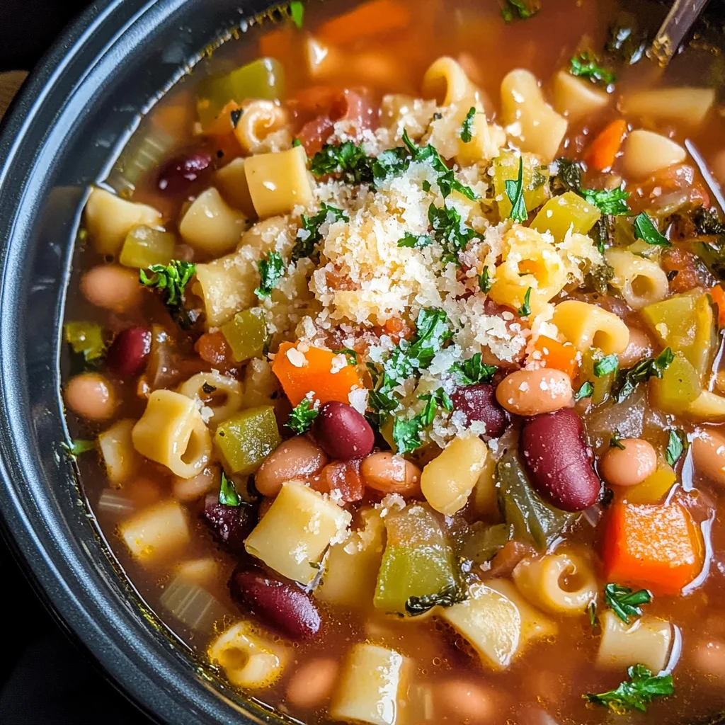 Slow Cooker Minestrone Soup