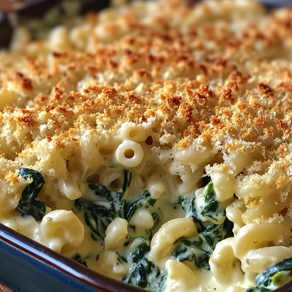 Creamed Spinach Mac & Cheese