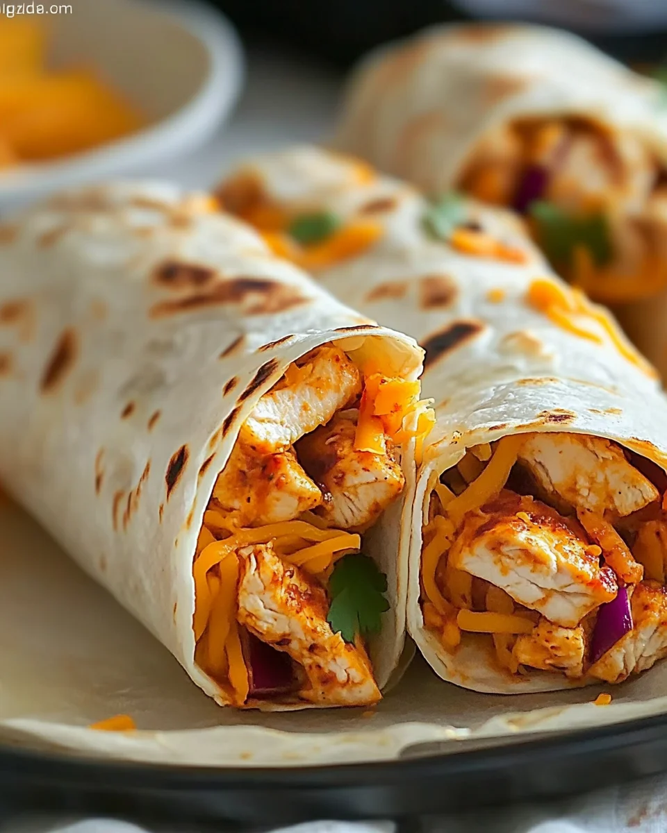 Air Fryer Chicken Wraps