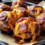 Cheddar-Stuffed BBQ Turkey Turkey Bacon Bombs
