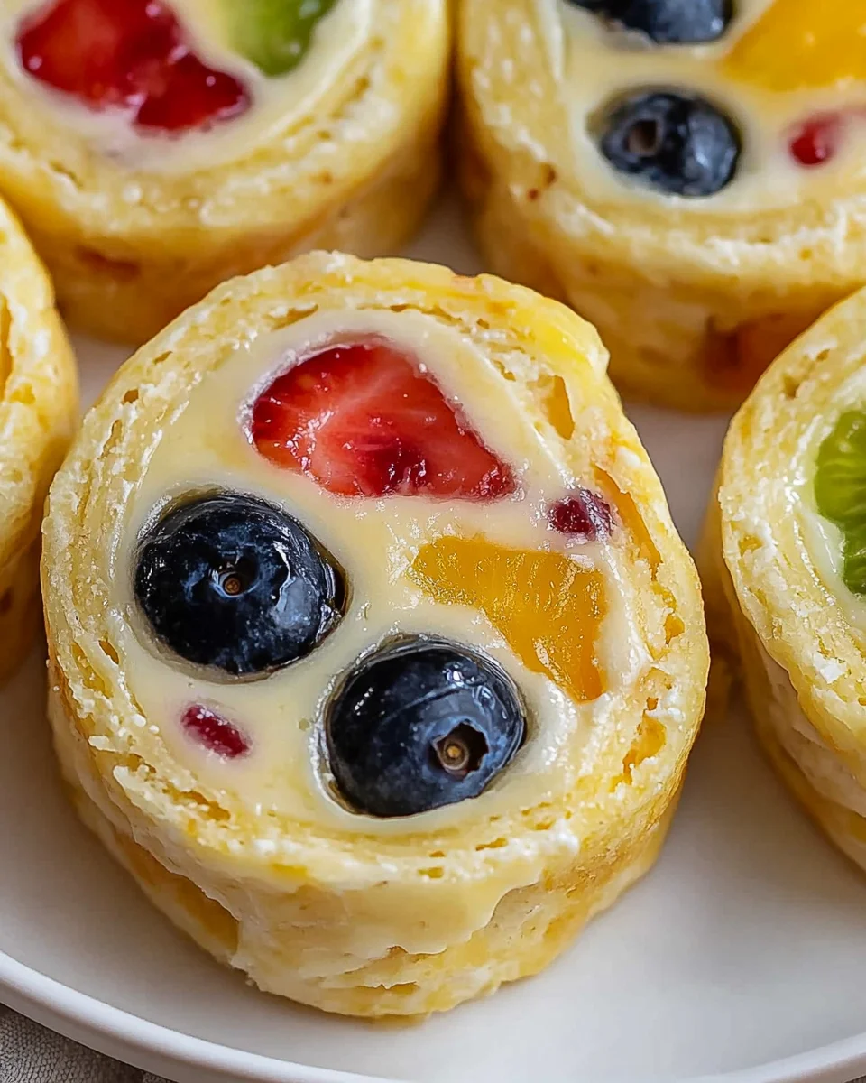 Cheesecake Fruit Salad Roll Ups