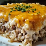 Cheesy Ground Beef Rice Casserole
