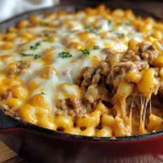 Cheesy chicken hamburger Casserole