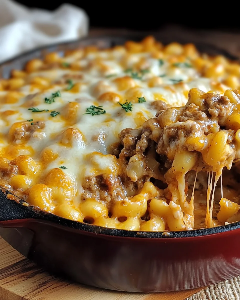 Cheesy chicken hamburger Casserole