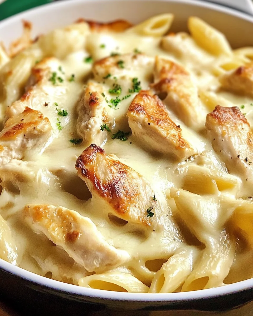 Chicken Alfredo Bake