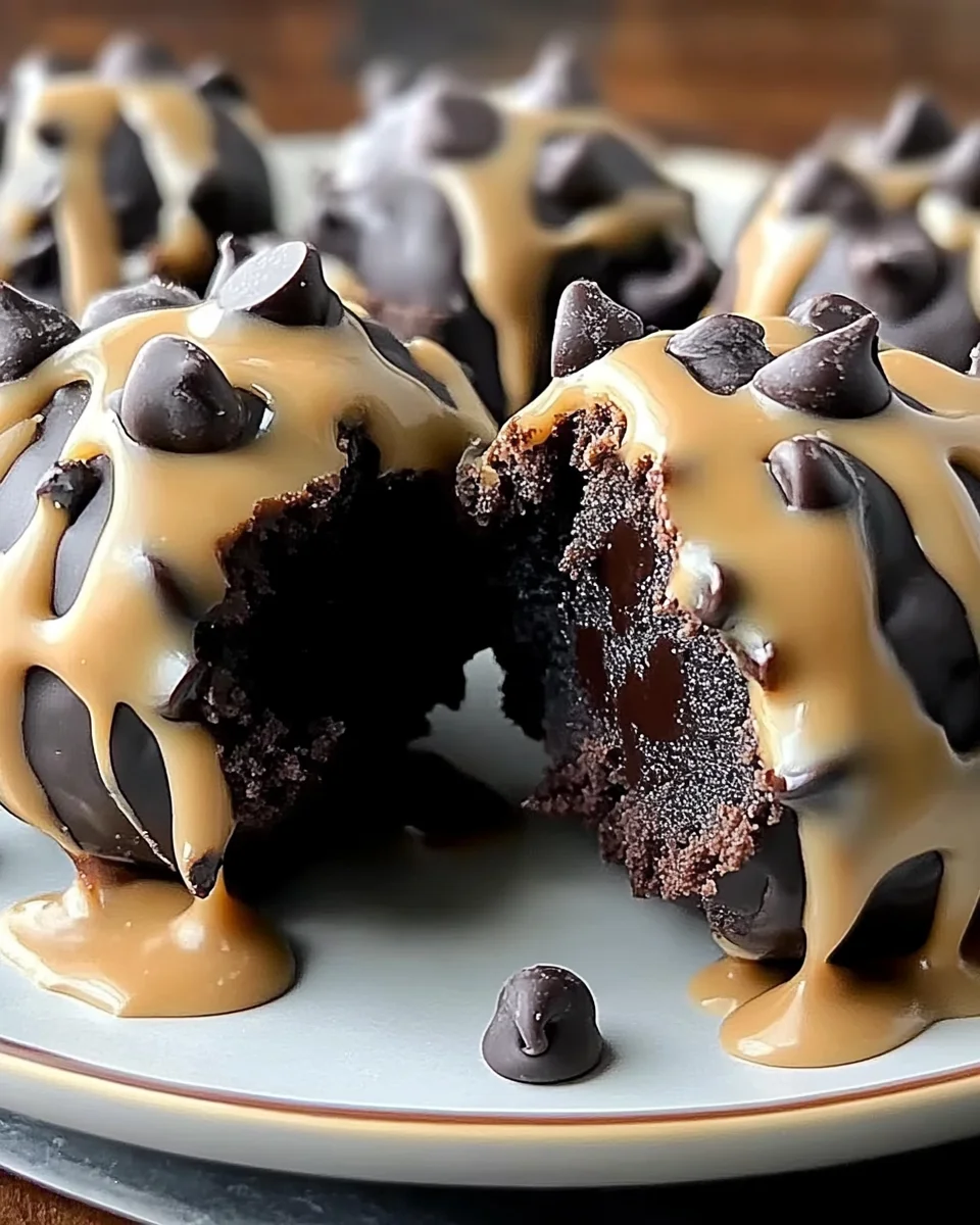 Chocolate Chip Cookie Dough Brownie Bombs