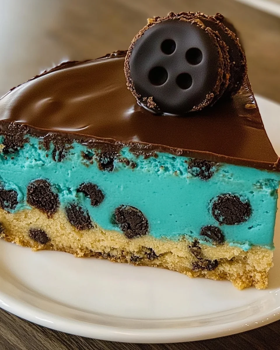 Cookie Monster Cheesecake