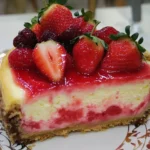 Creamy Strawberry Cheesecake