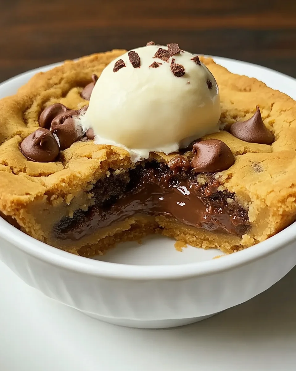 Deep Dish Nutella Cookie Pie