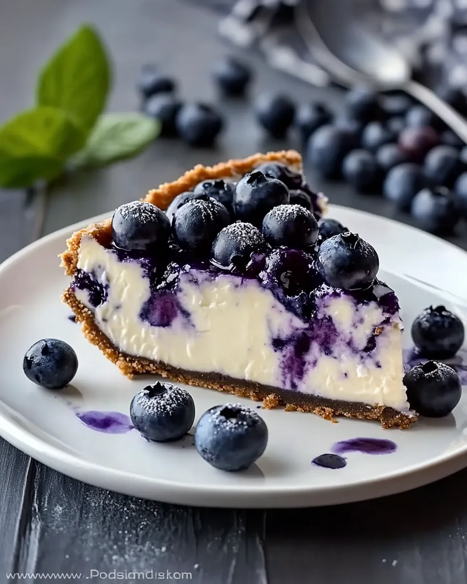 Easy Blueberry Cheesecake
