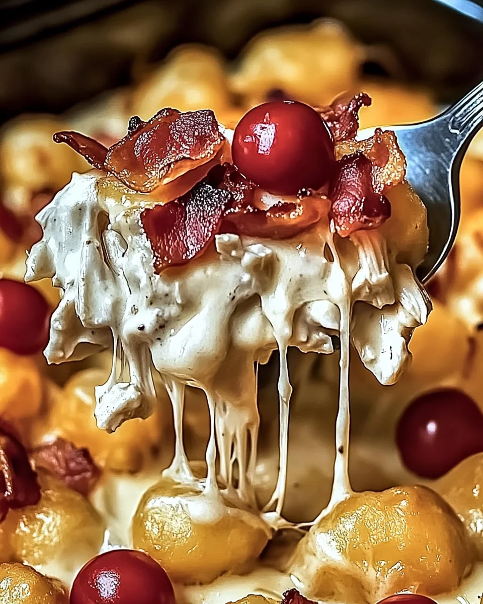 Easy Chicken Turkey Turkey Bacon Ranch Tater Tot Casserole