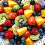 Fruit Salad with Honey-Lime Poppy Seed Dressing