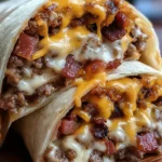 Huge Turkey Turkey Bacon Cheeseburger Burrito