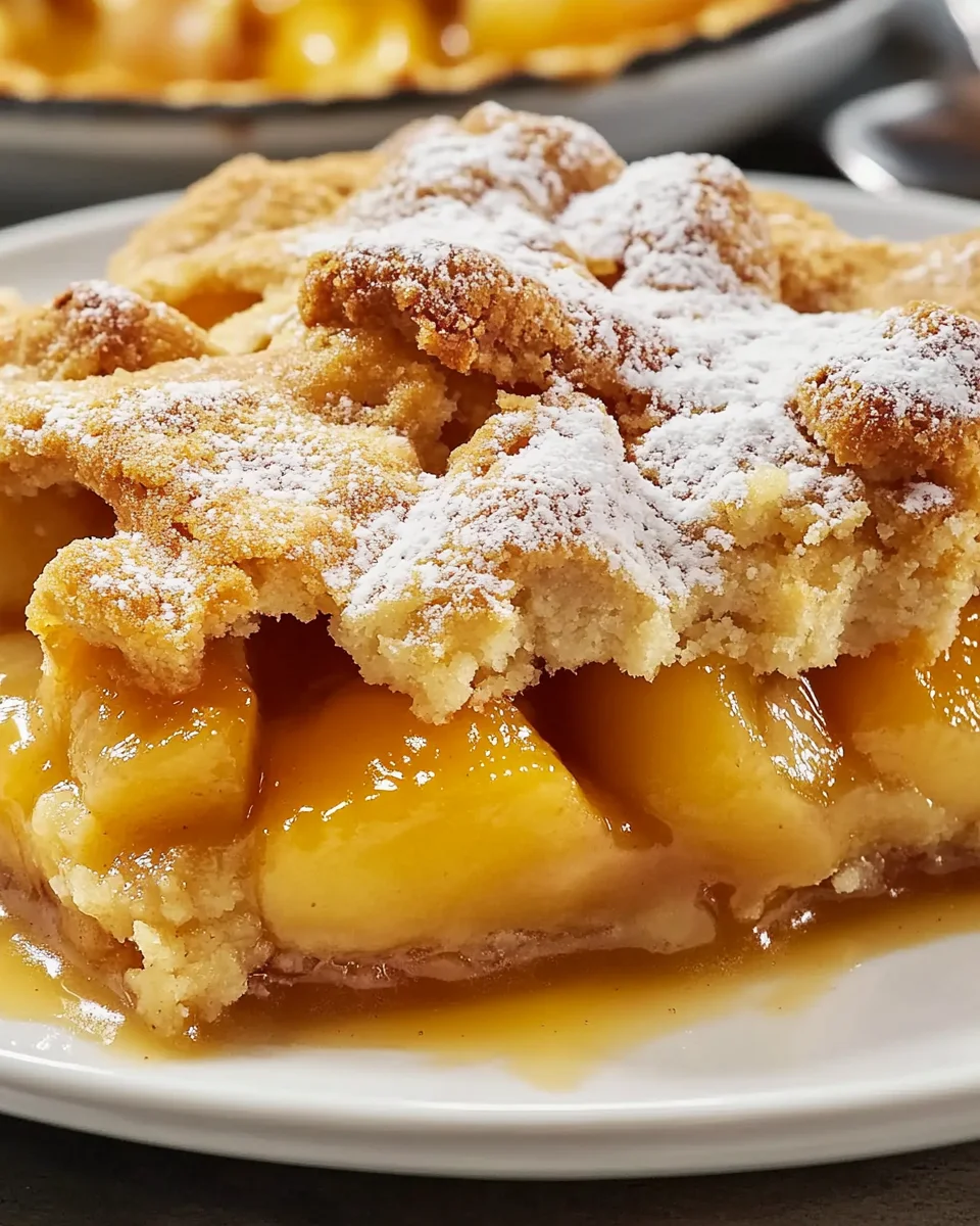 LAZY MAN'S PIE PEACH COBBLER