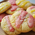 Lemon & Strawberry Pound Cookies