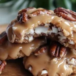 No-Bake Coconut Pecan Praline Cookies