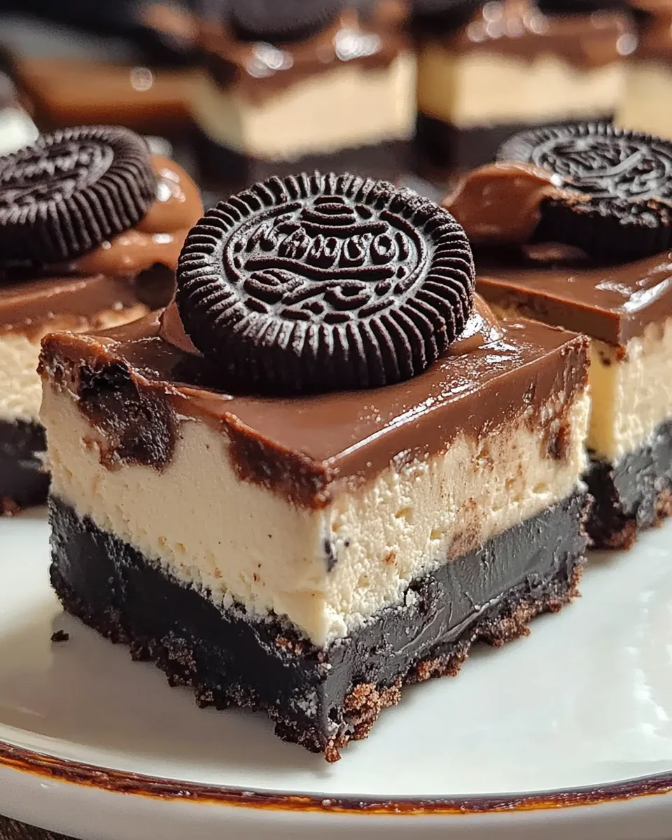 No-Bake Oreo Cheesecake Bars