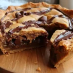 Nutella Stuffed Cookie Pie