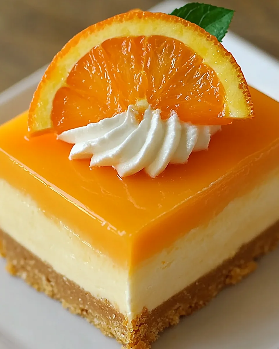 Orange Creamsicle Cheesecake Bars