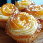 Peach Pie Cruffins