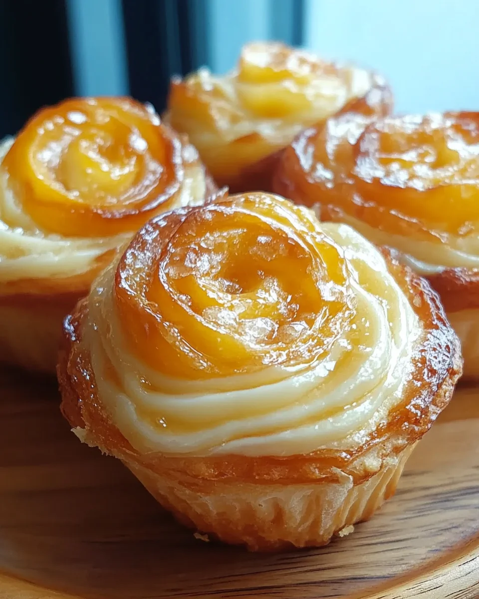 Peach Pie Cruffins