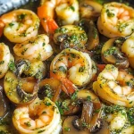 Pesto Shrimp with Mushrooms