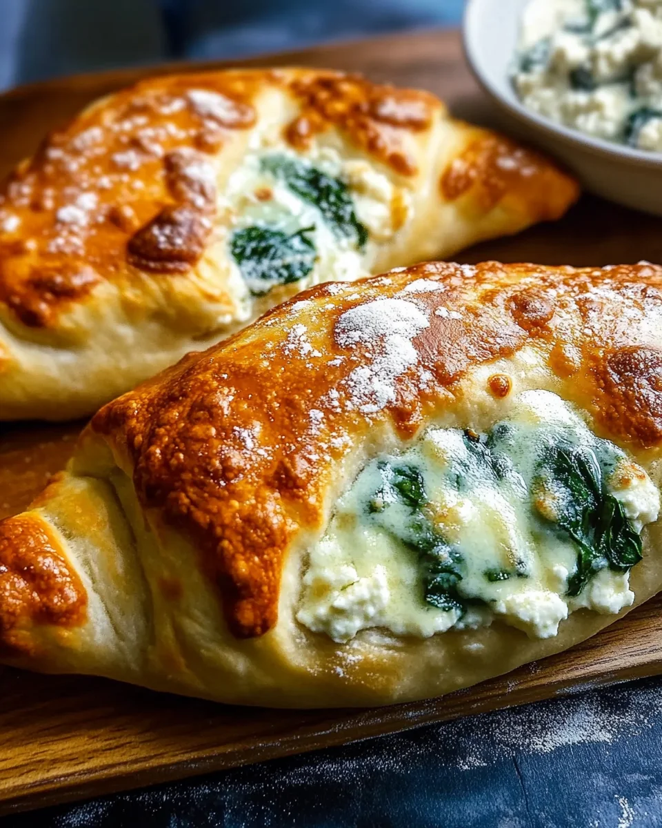 Ricotta Spinach Calzones