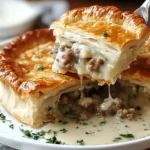 Sausage Gravy Puff Pie
