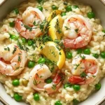 Shrimp Risotto with Peas