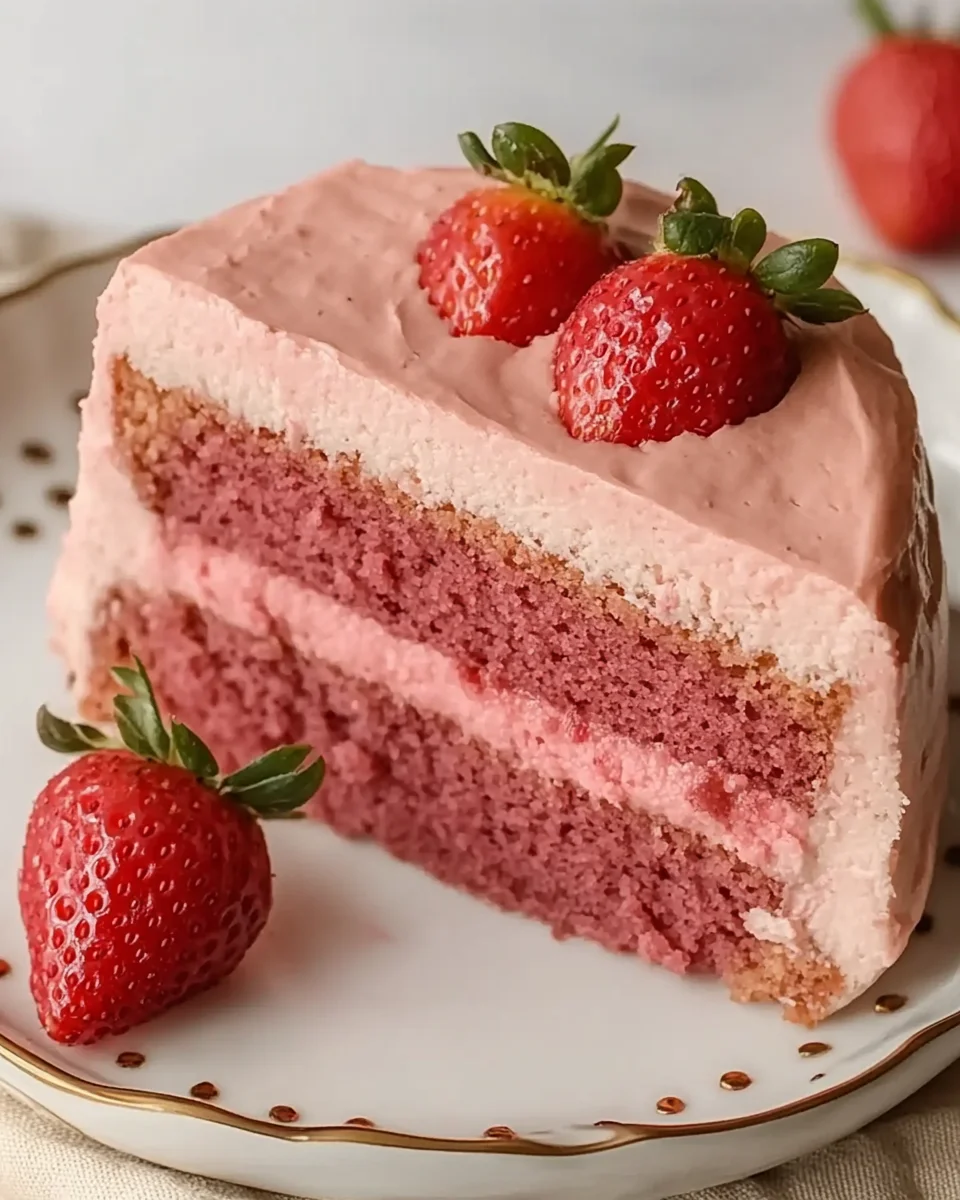Small-batch Vegan Strawberry Cake