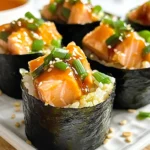 Spicy Salmon Sushi Cups