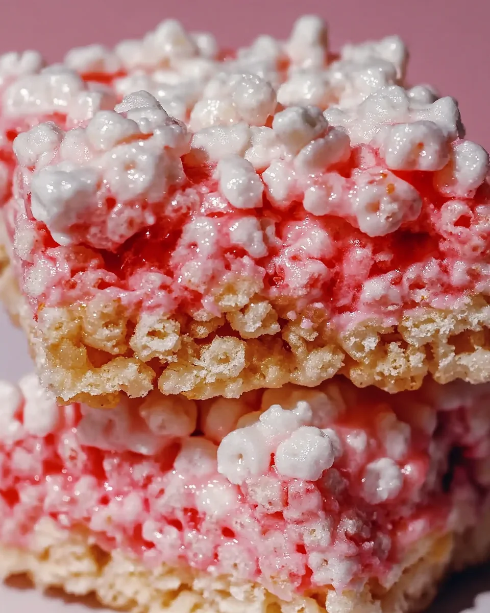 Strawberry Crunch Rice Krispie Treats
