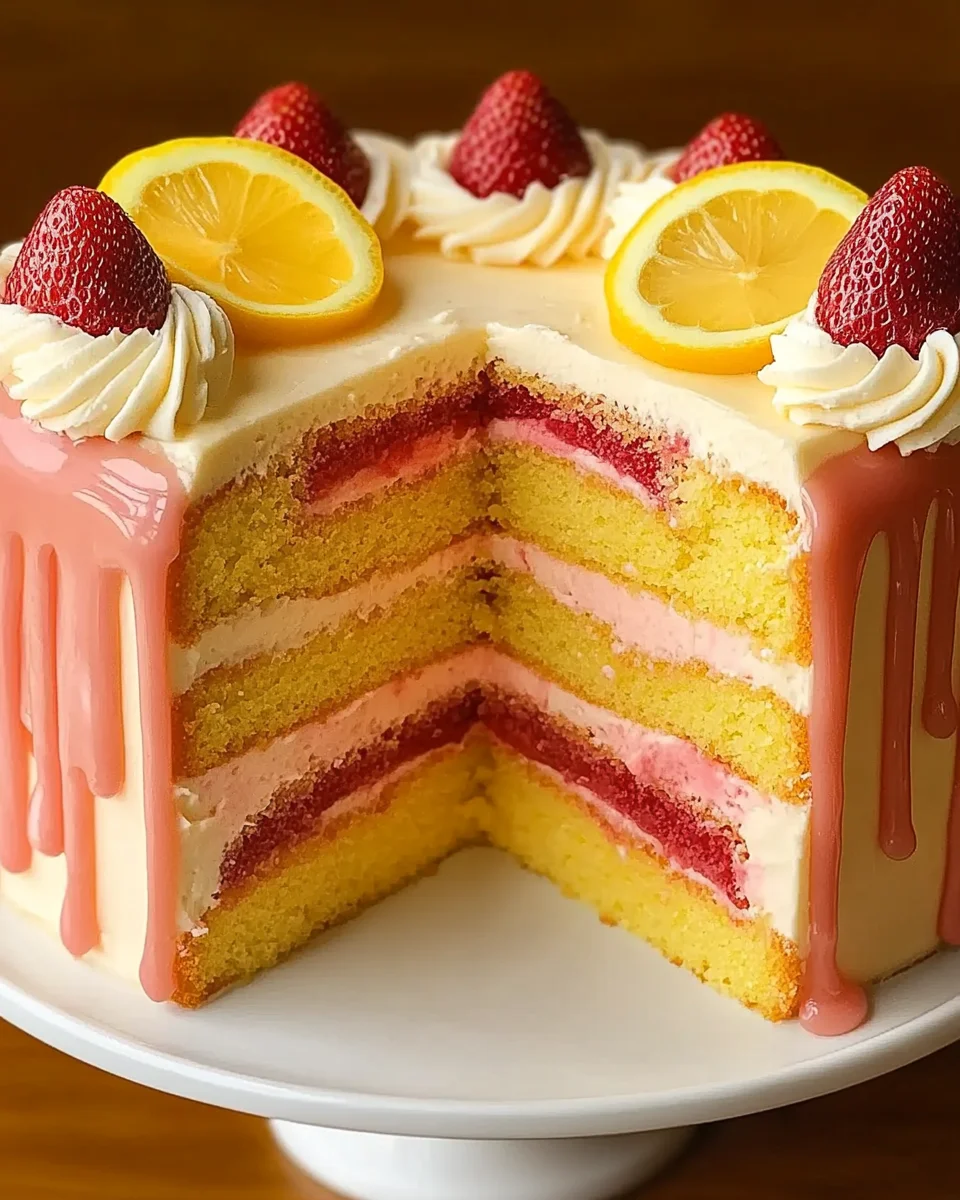 Strawberry Lemonade Cake
