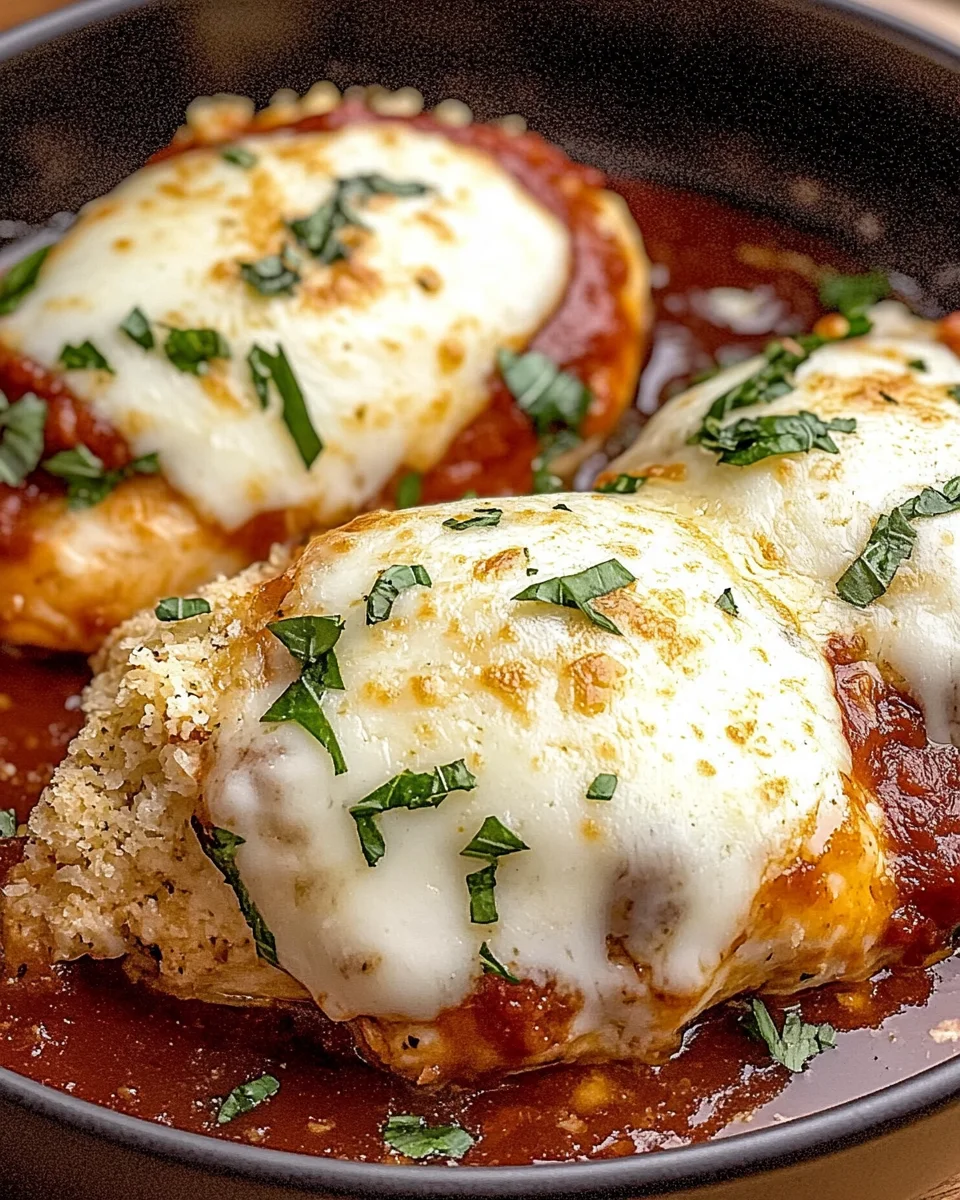 Stuffed Chicken Parmesan Dish