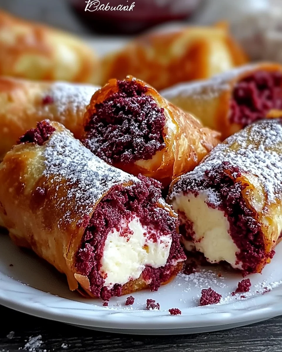 Velvet Cheesecake Rolls