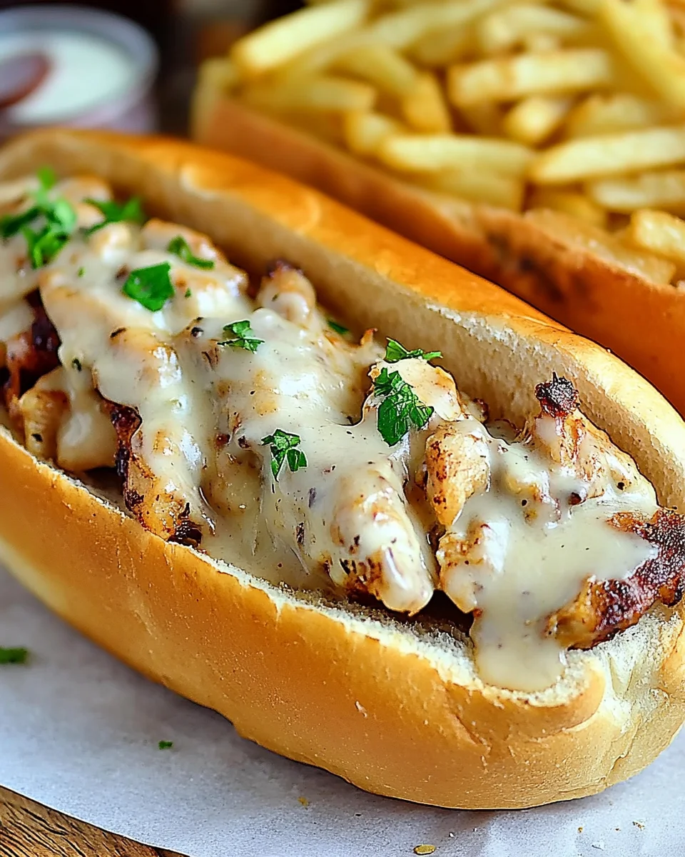 White BBQ Chicken Subs