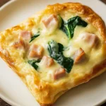 chicken ham and Cheese with Spinach