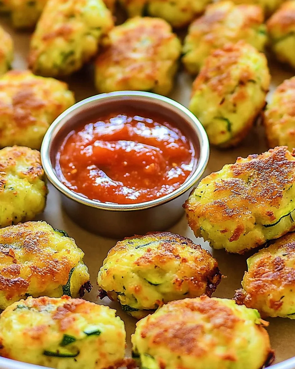 Cheesy Zucchini Tots Recipe
