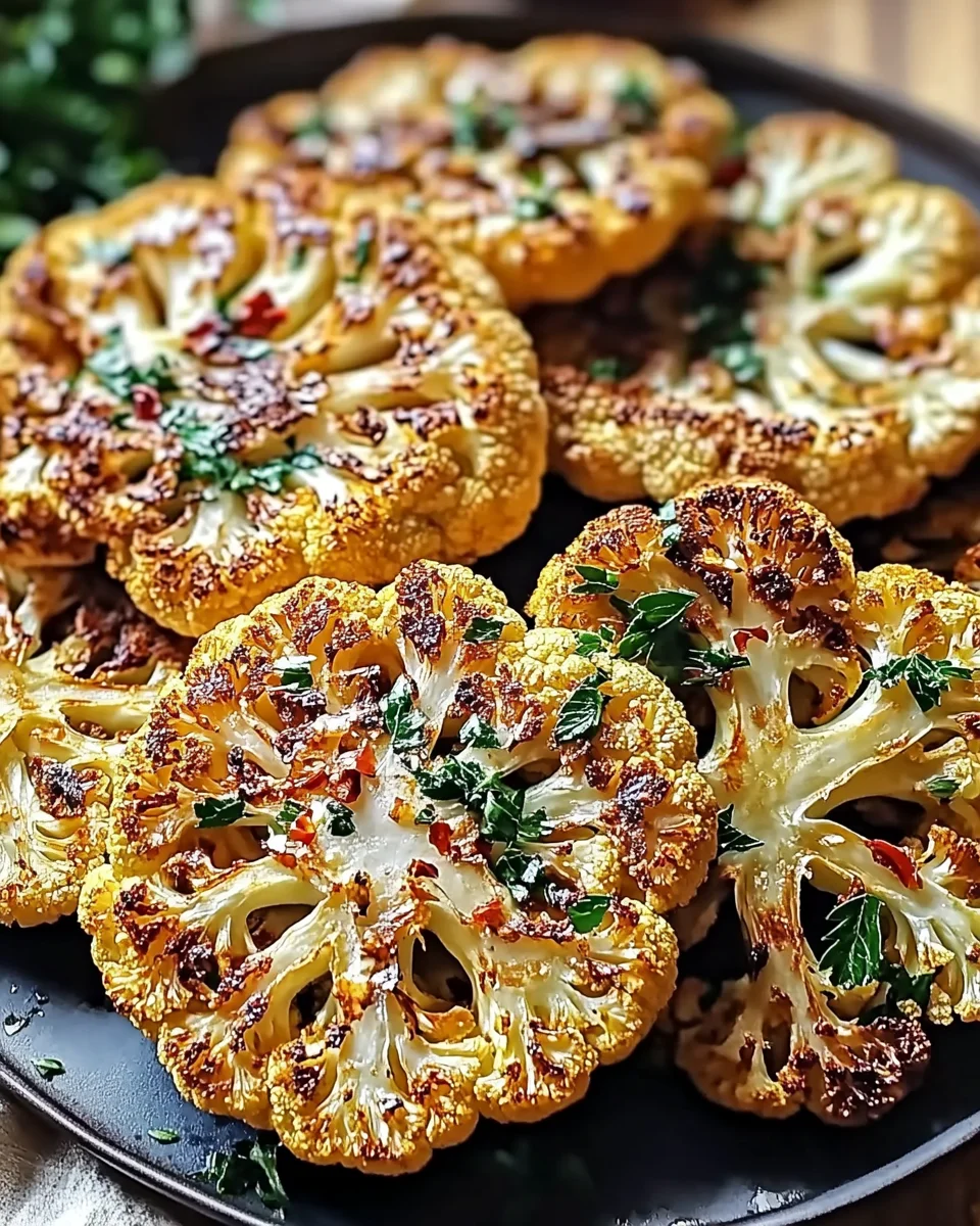 Crispy Baked Cauliflower Steaks