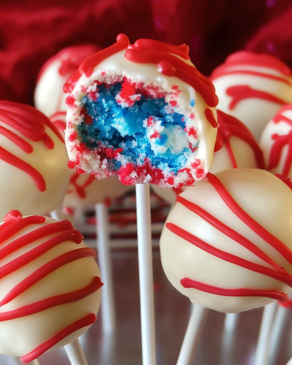 Fourth of July Cake Pops