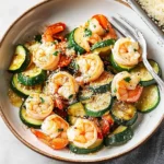 Garlic Parmesan Sheet Pan Shrimp with Zucchini
