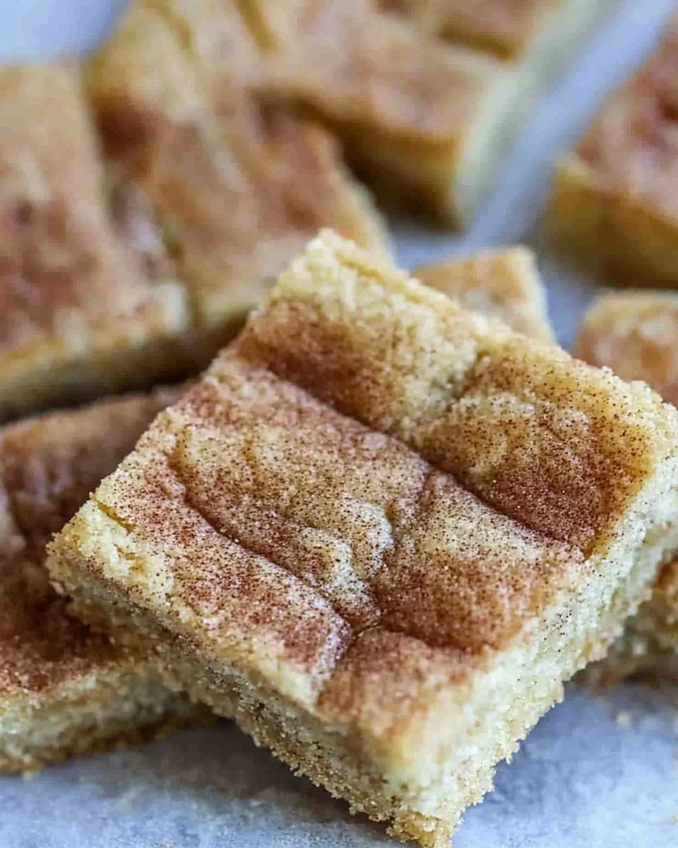 Homemade Snickerdoodle Cookie Bars