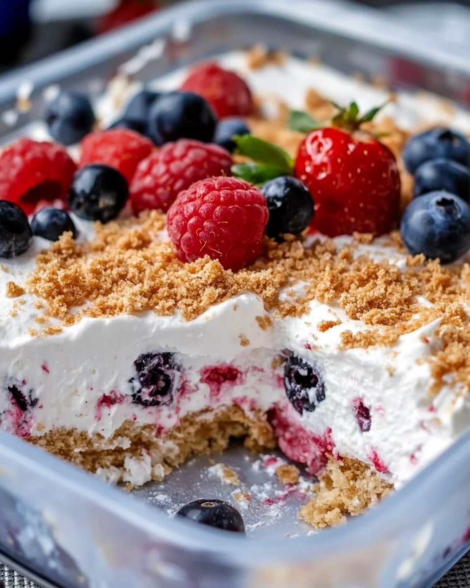 No Bake Berry Dessert Lush Recipe