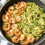 One Pan Garlic Shrimp And Zucchini Noodles