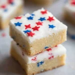 Patriotic sugar cookie bars