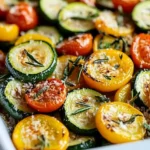 Roasted Garlic-Parmesan Zucchini Squash and Tomatoes Recipe