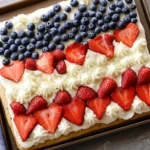 Sugar Cookie Flag Fruit Pizza