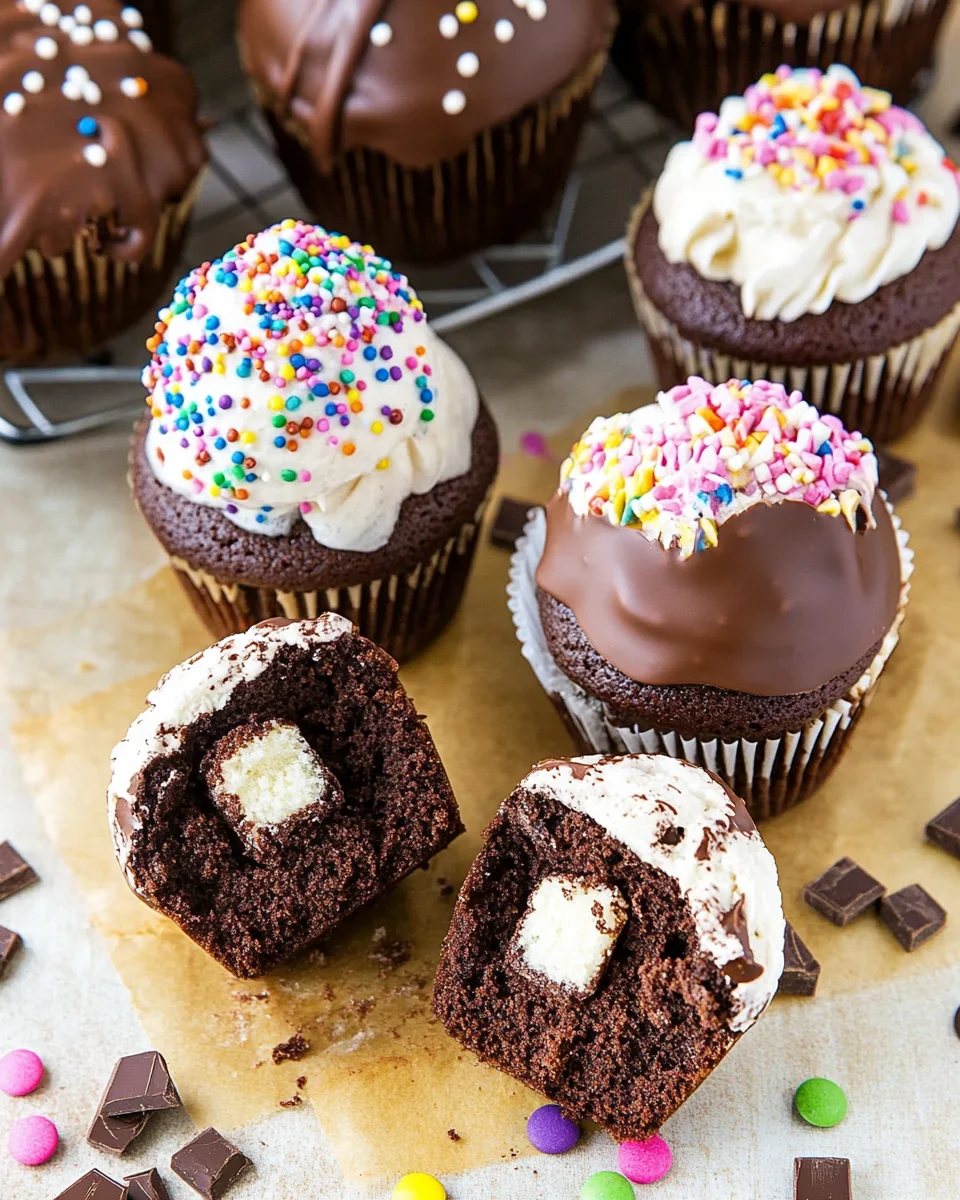 Ultimate Ice Cream Chocolate Cupcakes
