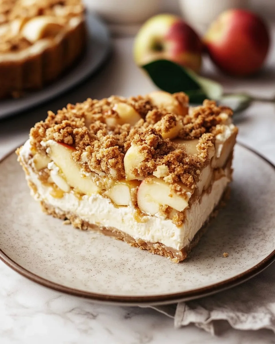 Apple Crumble Cheesecake